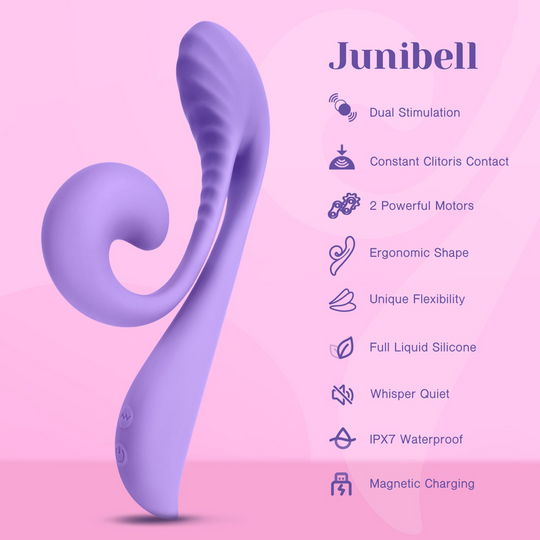 Junibell Constant Contact Adjustable Dual Motor Rabbit Vibrator by Tracy's Dog