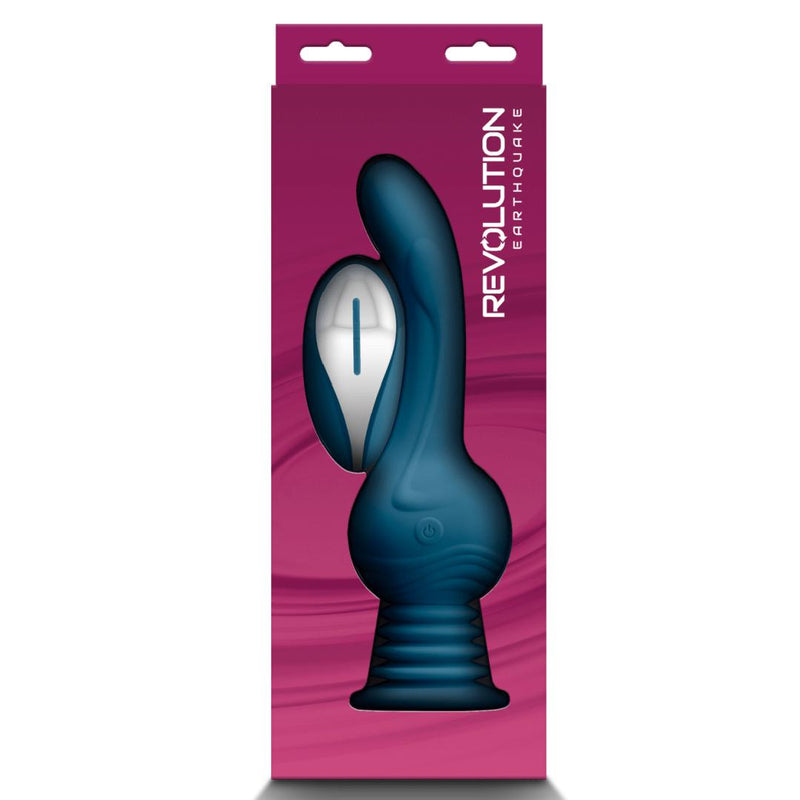 Earthquake Thrusting Shaking Gyrating Vibrating Dildo with Remote