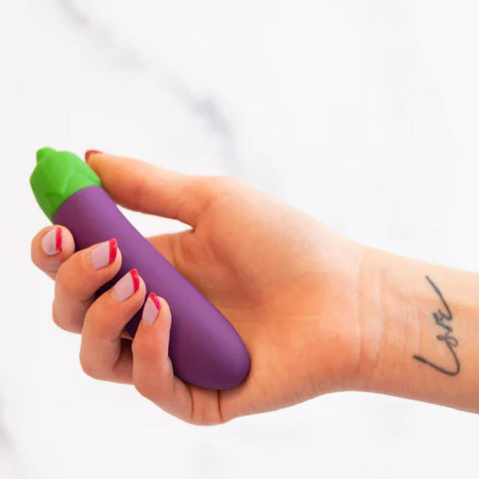 Eggplant Emojibator Ultra Discreet First Time Bullet Vibrator
