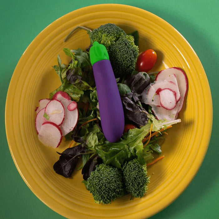 Eggplant Emojibator Ultra Discreet First Time Bullet Vibrator