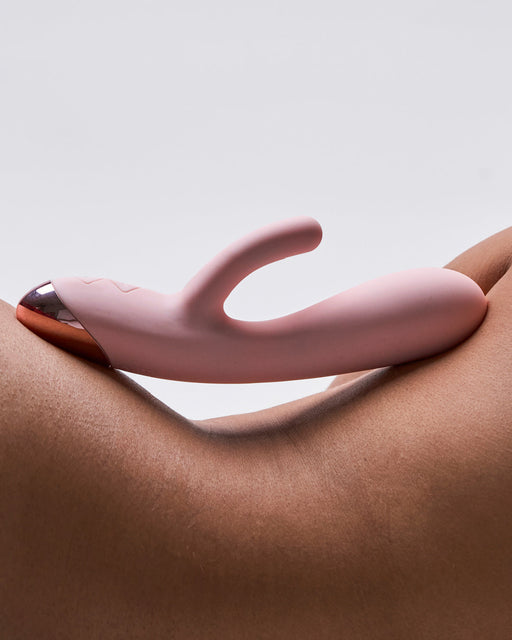 Elora Dual Motor Rabbit Vibrator with Double Teasers - Pale Pink