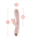 Elora Dual Motor Rabbit Vibrator with Double Teasers - Pale Pink