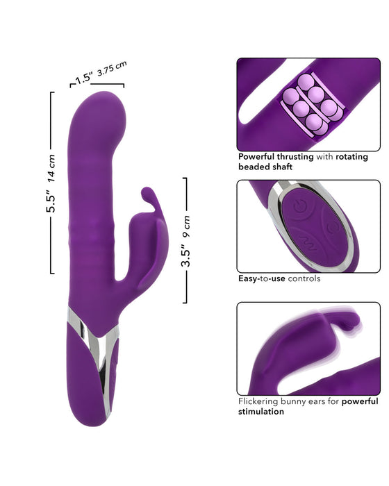 Enchanted Flutter Thrusting and Rotating Rabbit Vibrator