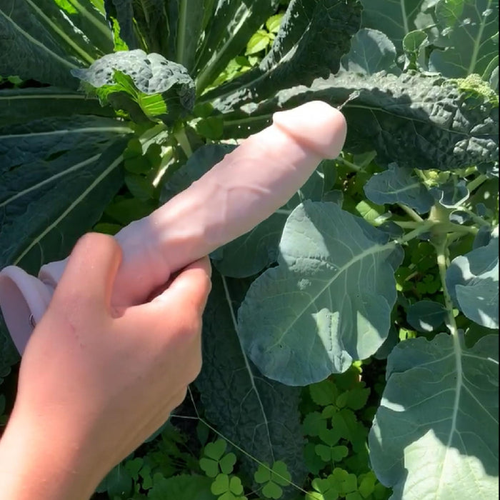 Big Shot Silicone Vibrating Squirting Dildo - Vanilla