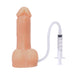 Pop N' Play Silicone Squirting Packer Dildo - Vanilla