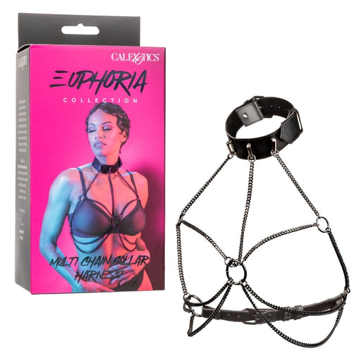 CalExotics Pasties Euphoria Multi Chain Collar Harness