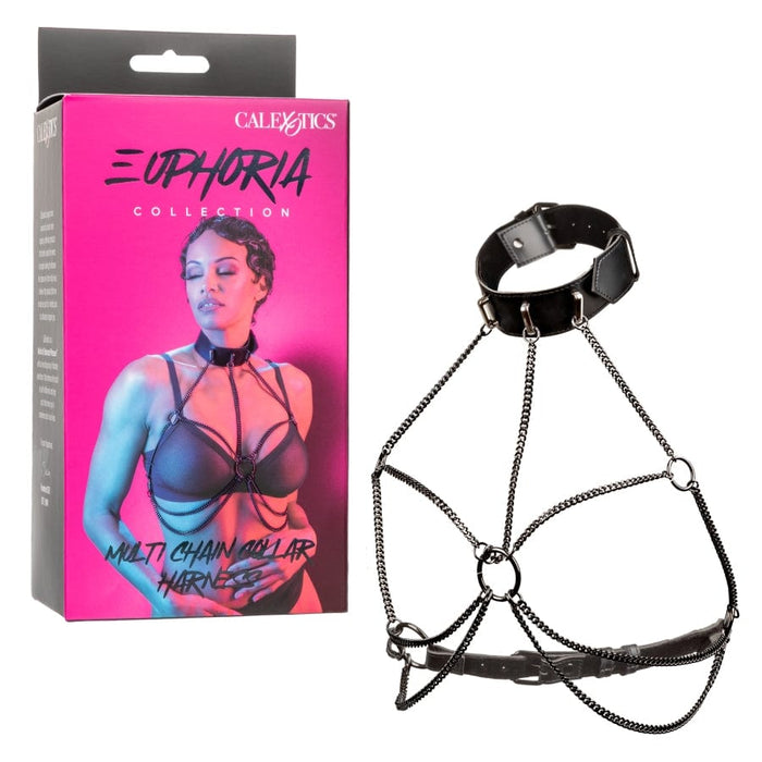 CalExotics Pasties Euphoria Multi Chain Collar Harness