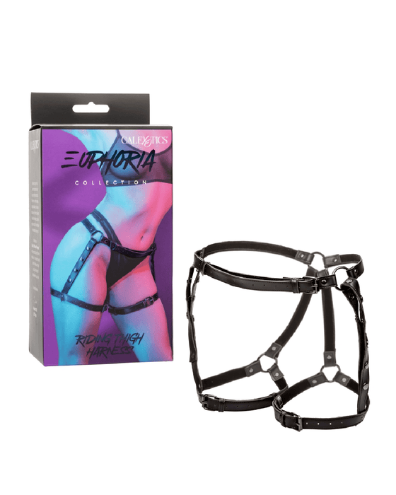 CalExotics Body Harness Euphoria Riding Thigh Harness  in Vegan Leather