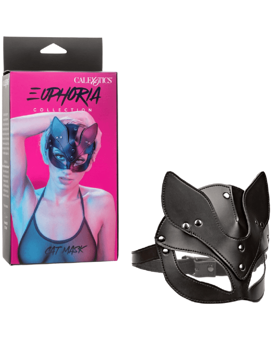 CalExotics Pasties Euphoria Sexy Cat Mask in Vegan Leather