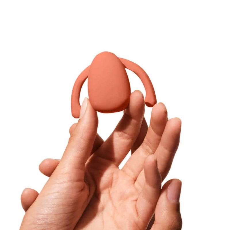 Dame Eva Hands-Free Silicone Clitoral Vibrator - Papaya