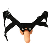 Everlaster Stud 6.5 Inch Hollow Strap On Vanilla Tone Dildo & Harness Set