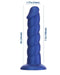 BMS Enterprises Dildo Fantasy Blue Unicorn Horn 8 Inch Silicone Dildo