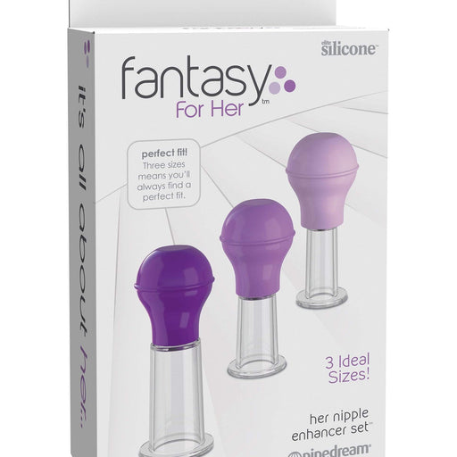 Pipedream Products Nipple Pump Fantasy For Her Nipple Enhancer Set of 3