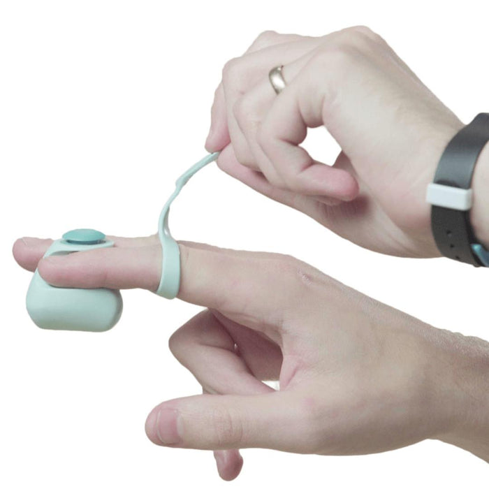 Dame Fin Rechargeable Silicone Finger Vibrator - Jade