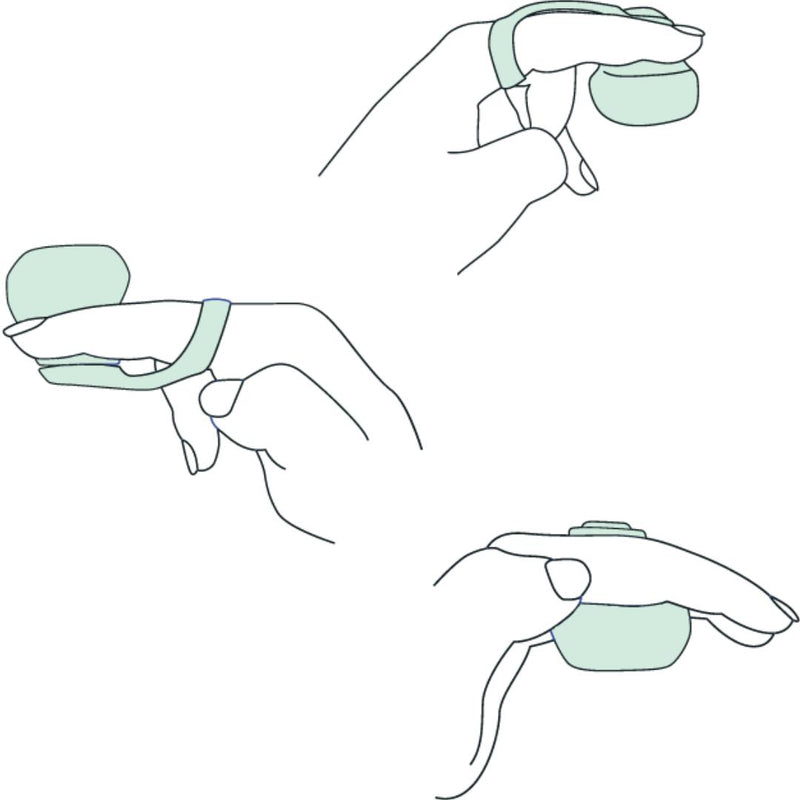 Dame Fin Rechargeable Silicone Finger Vibrator - Jade