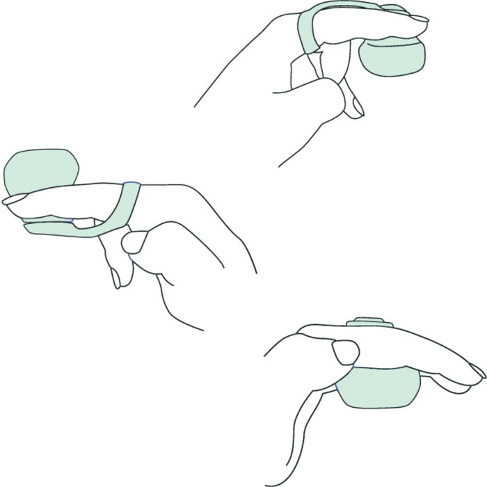 Dame Fin Rechargeable Silicone Finger Vibrator - Jade