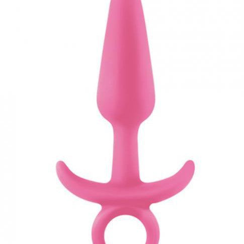 NS Novelties Butt Plug Pink Firefly Prince Glow In The Dark Silicone Butt Plug - Small