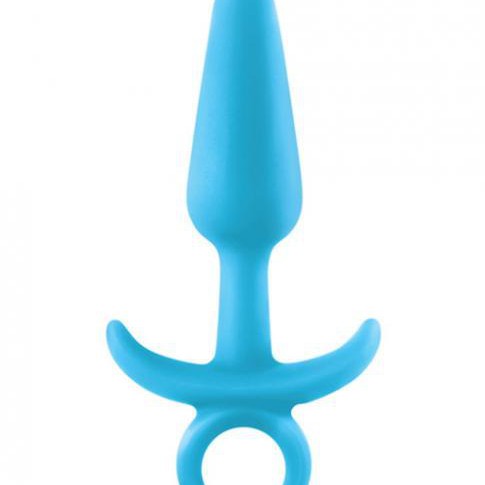 NS Novelties Butt Plug Blue Firefly Prince Glow In The Dark Silicone Butt Plug - Small