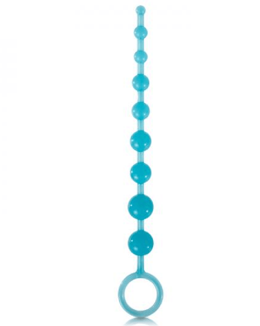 NS Novelties Anal Toy Firefly Glow In the Dark Anal Beads - Blue