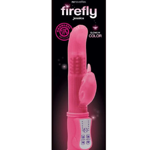 NS Novelties Vibrator Firefly Glow In the Dark Jessica Rabbit Vibrator - Pink