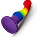 Blush Novelties Dildo Avant Pride P1 Freedom 6 Inch Silicone Rainbow Dildo