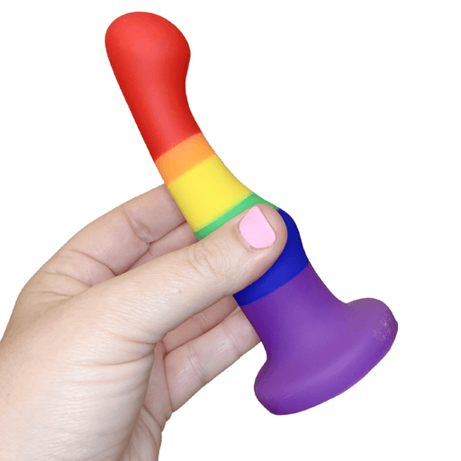 Blush Novelties Dildo Avant Pride P1 Freedom 6 Inch Silicone Rainbow Dildo