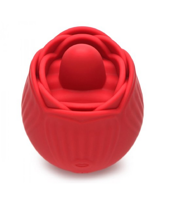 NaughtyNorth French Rose Licking & Vibrating Stimulator