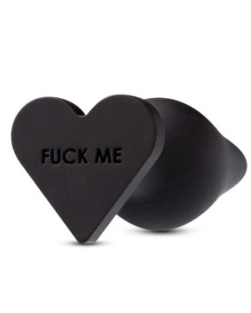 Blush Novelties Butt Plug Temptasia Fuck Me Silicone Heart Butt Plug