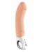 Fun Factory Big Boss Thick Vibrator - vanilla side view on white background