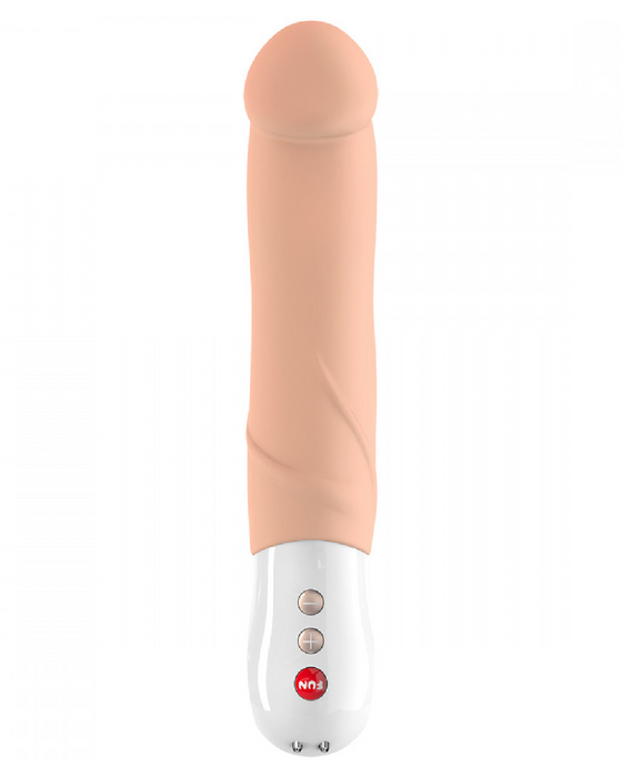 Fun Factory Big Boss Thick Vibrator - vanilla front view of the control panel