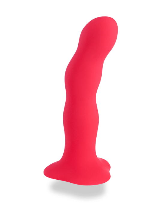 Fun Factory Dildo Fun Factory Bouncer Silicone Dildo with Rumbling Balls - Red