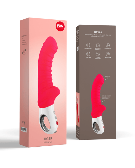 Fun Factory Vibrator Fun Factory G5 Tiger Powerful G-Spot Vibrator - Red