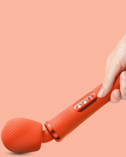 Fun Factory Vibrator Fun Factory Vim Silicone Weighted Rumbly Wand Vibrator - Orange