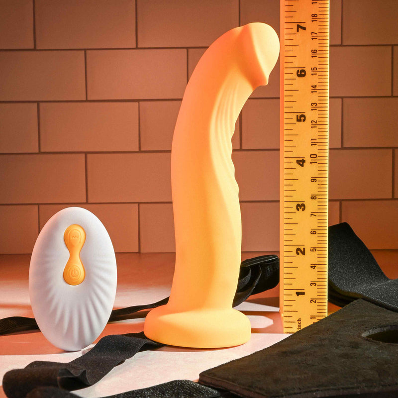 Sweet Embrace Vibrating Strap-on Dildo and  Harness with Remote