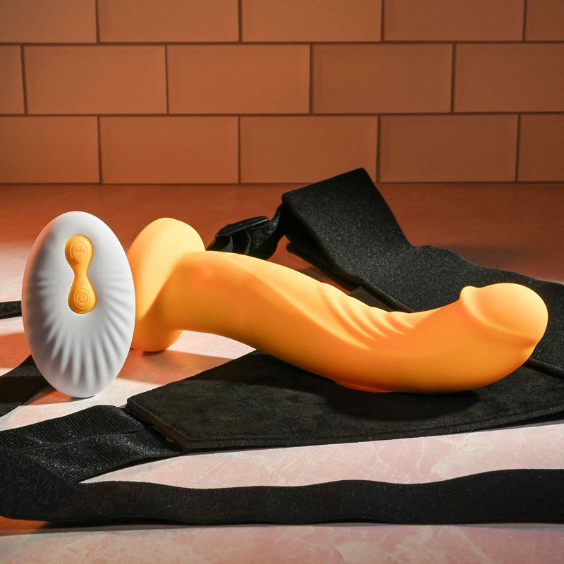 Sweet Embrace Vibrating Strap-on Dildo and  Harness with Remote