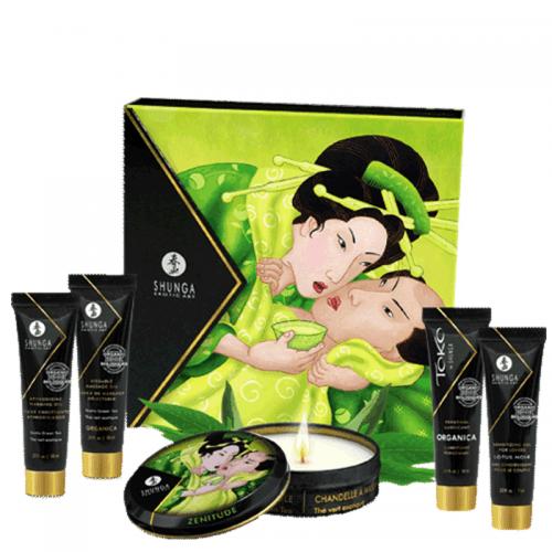 Geisha's Secrets Green Tea Scented Erotic Gift Set
