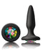 NS Novelties Anal Toy Glams Rainbow Gemstone Silicone Anal Plug - Small