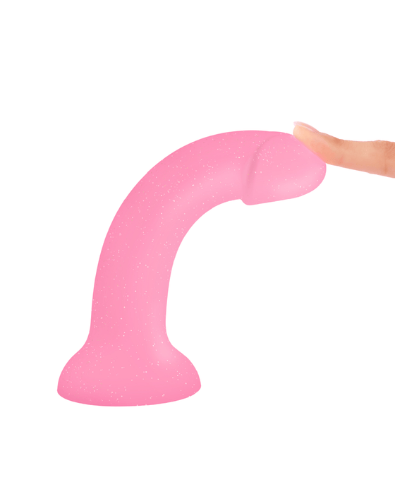 Lovely Planet Dildo Dildolls Glitzy Glow in the Dark Silicone Dildo