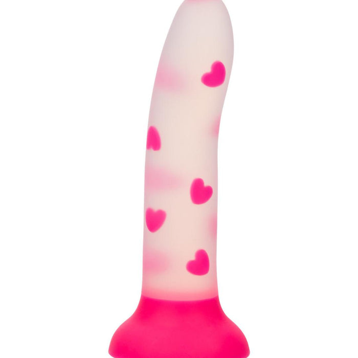 Glow Stick Heart Silicone First Time Glow in the Dark Dildo
