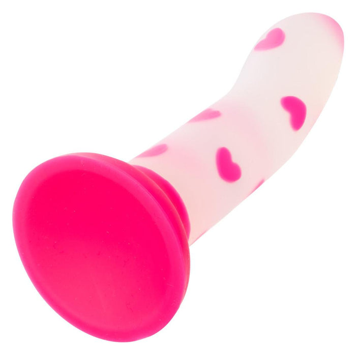 Glow Stick Heart Silicone First Time Glow in the Dark Dildo