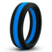 Blush Novelties Cock Ring Performance Silicone Silicone Go Pro Cock Ring - Black & Blue