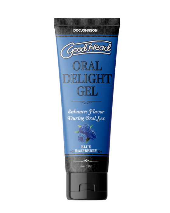 Doc Johnson Stimulation Gel GoodHead Oral Delight Gel -Blue Raspberry 4 oz