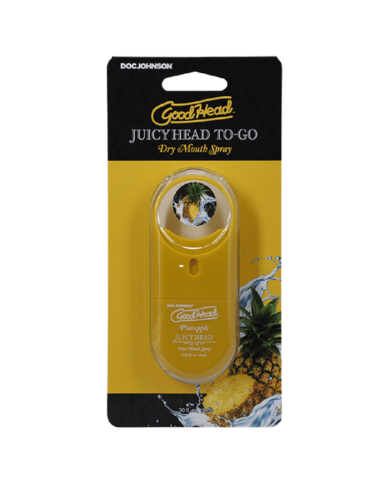 Doc Johnson Stimulation Gel Goodhead Juicy Head Dry Mouth Spray To-go Pineapple .30 Oz.