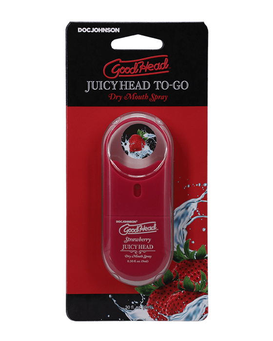 Doc Johnson Goodhead Juicy Head Dry Mouth Spray To-go Strawberry .30 Oz