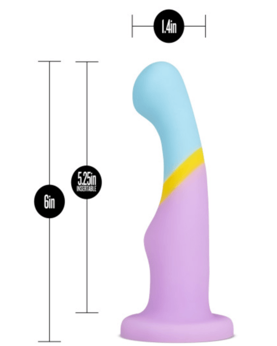 Blush Novelties Dildo Avant D14 Heart of Gold 6 Inch Silicone Dildo