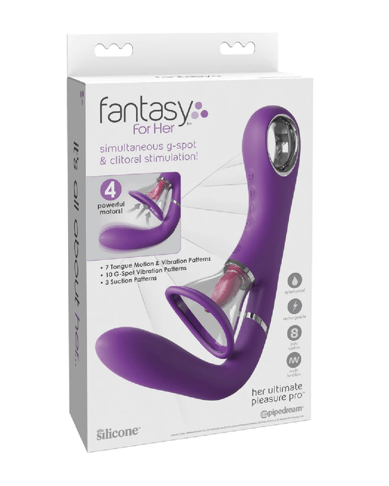 Pipedream Products Vibrator Her Ultimate Pleasure Pro Licking Sucking G-Spot Vibrator