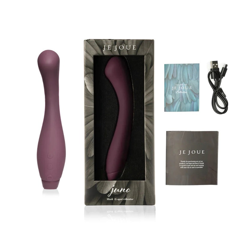 Juno Deep Rumbly Purple G Spot Vibrator with Squishy Tip