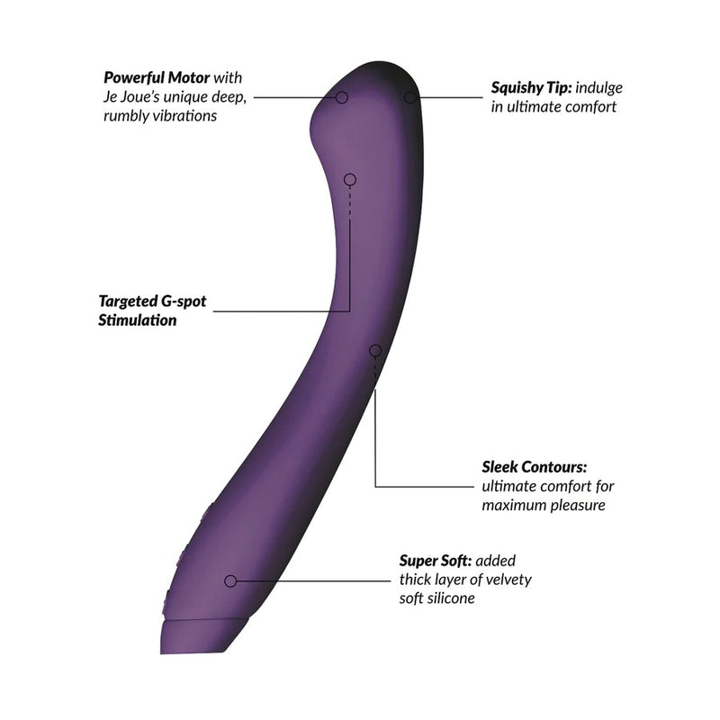 Juno Deep Rumbly Purple G Spot Vibrator with Squishy Tip