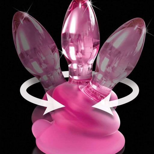 Pipedream Products Anal Toy Icicles No 90 Glass Anal Plug with Suction Cup