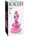 Pipedream Products Anal Toy Icicles No 90 Glass Anal Plug with Suction Cup